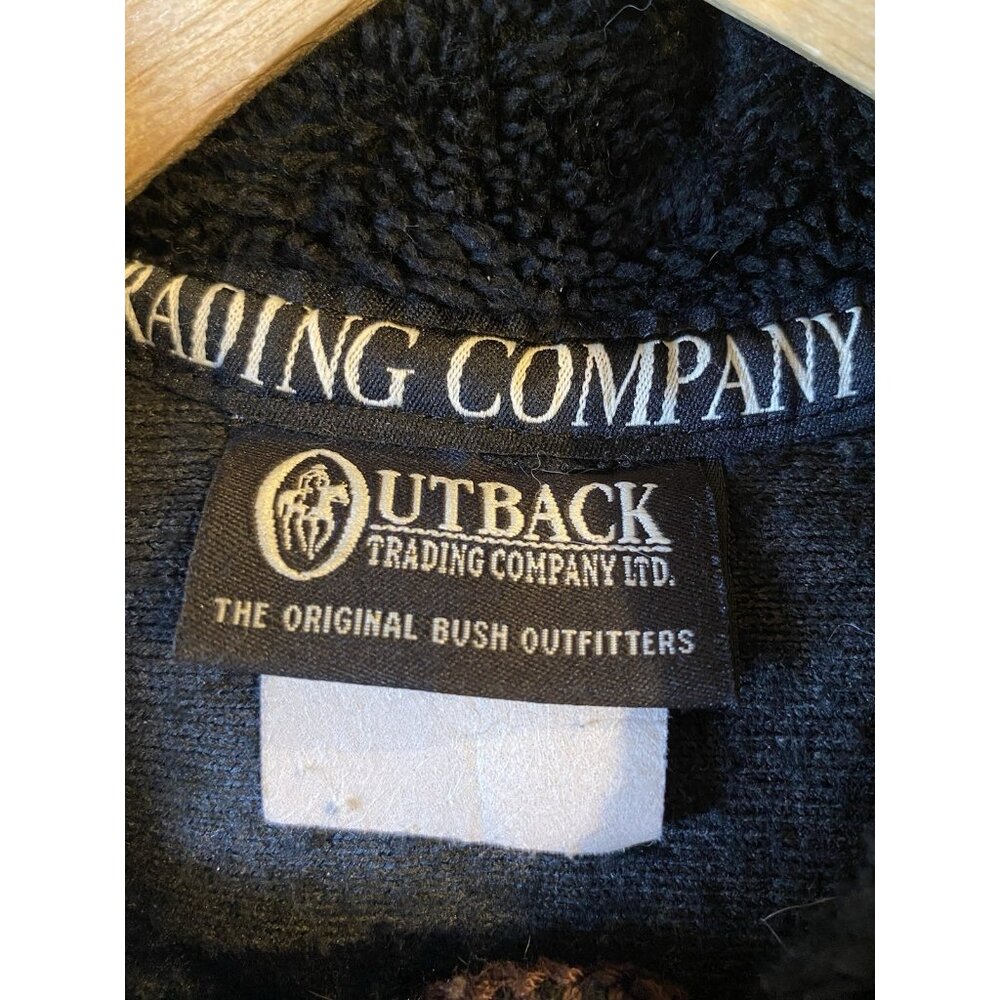 VINTAGE OUTBACK TRADING COMPANY FLEECE BUTTON UP HORSE THEME JACKET WOMENS LARGE - Picture 5 of 5